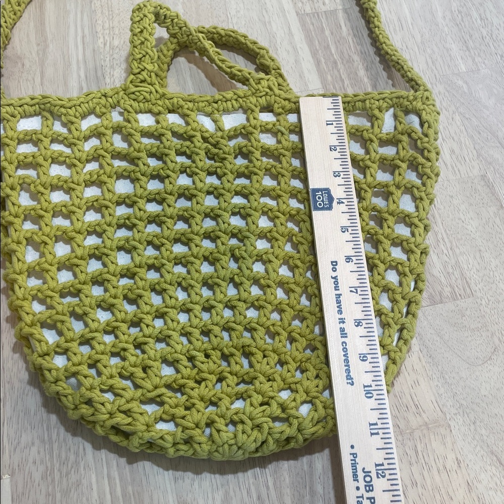 MADEWELL The Crochet Shoulder Bag gilded chartreuse - Picture 5 of 9